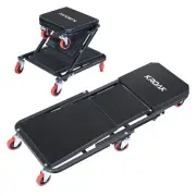 2in1 Folding Z Creeper 330 Lbs Rolling Garage Stool Mechanics Workshop Chair