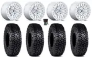Fuel Rincon Beadlock 15" Wheels Mh 30" Intersect Tires Yamaha Viking Wolverine