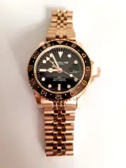 NEW Stuhrling Aqua-Diver 3968 'Rootbeer' Swiss Quartz Men's Watch
