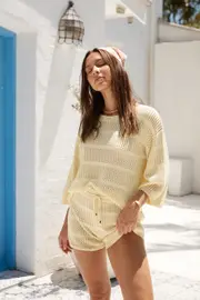 SEVEN WONDERS Samia Top Lemon