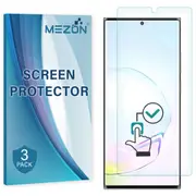 [3 Pack] Samsung Galaxy Note 20 Ultra / Note20 Ultra 5G Clear Edge-to-Edge Full Coverage Screen Protector Film by MEZON – Fingerprint Sensor Compatible (Note 20 Ultra, Clear)