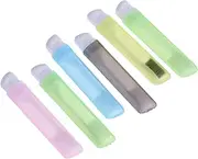 GOOHOCHY 6pcs Foldable Portable Toothbrush Standing Toothbrush Holder Travel Reach Para Mini Travel Toothbrush Tubes Rechargeable Toothbrushes Foldable Toothbrush Bristle Holders Cup Kit Pp