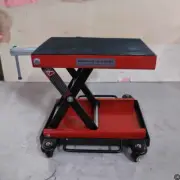 500KG Motorbike Scissor Jack Lift Stand with Wheels Motorcycle Flatbed Trolley