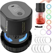 Mason Genie Vacuum Sealer, Wide Mouth and Regular Mouth Canning Lid Machine Kit