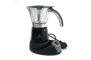 Black Electric Moka Coffee Maker Espresso Machine Italian Classic 6Cups Auto Power
