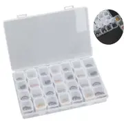 Plastic Craft Bead 28 Grids Organizer Case Jewelry Container Storage Box 2025