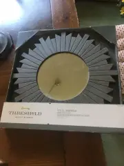 Threshold Sunflower Sunburst Sun Wall Mirror 16 Inch Diameter New NOS -GRAY
