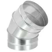 8" OD Elbow 45 Degree Duct Pipe Connector HVAC Ventilation Flue Tube