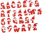SEWACC 26Pcs Red English Letter Stereoscopic Patches for Clothing Unique Durable Sewing Accessories for DIY Projects for Jackets Bags and More