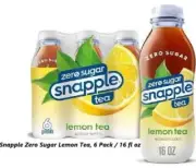 Snapple Zero Sugar Lemon Tea, 6 Pack / 16 fl oz