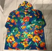 Polo Ralph Lauren Big and Tall Men's Floral Lightweight Hoodie Blue Orange New