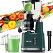 Cold Press Juicer,Slow Masticating Juicer with 3.3" Large Feed Chute for Vege...