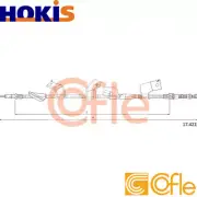 CABLE PARKING BRAKE 17.4215 FOR HONDA CIVIC/VII/Hatchback K20A3 2.0LD14Z6 1.4L