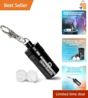 Discreet Silicone Ear Plugs with Aluminum Case - Ideal for Concerts & Festivals