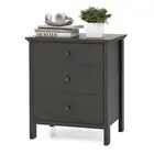 3-Drawer Nightstand Wooden Bedside Table Modern Side End Table Chest of Drawers