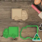 Delivery Truck Cookie Cutter and Embosser Stamp
