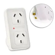 Vertical Up Powerpoint Double Adaptor/Outlet Power Board Splitter