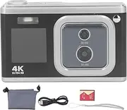 4K Digital Camera for Photography, Auto Focus Camera Compact Camera Travel Camera(Black)