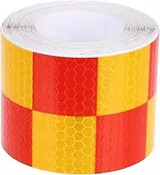 1Roll Reflective Safety Tape High Visibility Reflective Caution Tape for Cars Bicycles and Road Signs Easy to Apply and Warning Adhesive Strip