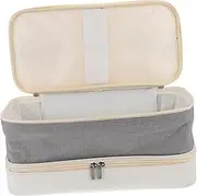 DRESSOOS Hair Dryer Hair Curler Travel Case Styling Tool Bag Double Layer Storage
