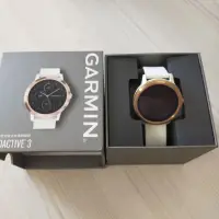 在飛比找蝦皮購物優惠-(二手免運)Garmin Vivoactive3 玫瑰金 智