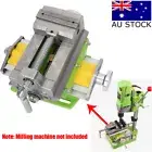 Slide Vice 2 Way Drill Press Bench Vise Clamp Milling Heavy Duty 4" 100mm Cross