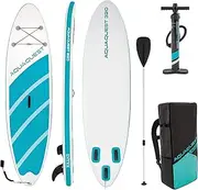 Intex Aqua Quest 320 Inflatable Stand Up Ocean/Beach Paddle/Surf Board Set