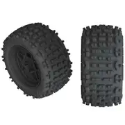 Arrma ARAC9468 Backflip LP 4S Tire 3.8 Glued Black (2) AR550050