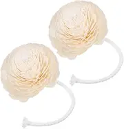 2pcs Artificial Flower Oil Diffuser with Bendable Cotton Rope Replaceable Faux Flower Heads Elegant Fragrance Diffuser for Home Decoration and Aromatherapy