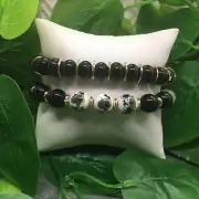2 PC Handmade Bohemian Beaded Stackable Stretch Bracelet Set New Free Ship 5044