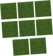 2sets Lifelike Artificial Turf for Home Decoration Creative Miniature Lawn for Greening Landscape Realistic Fake Grass for DIY Projects and Terrariums 8pcs*2