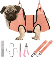 Dog Grooming Hammock Pet Grooming Hammock for Cats Dogs with Security Strap