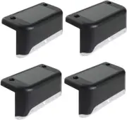 Pack of 4 Solar Step Lights Outdoor Waterproof or Stairs, Steps, Fence, Deck