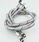 2PC - 600mm Water Mixer Tap Faucet Connector Stainless Steel Braided Mixer Hose