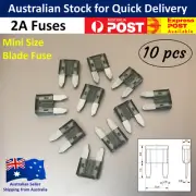 10pcs / 2 Amp Mini Blade Fuse - Green Car Truck Auto Fuses 2A