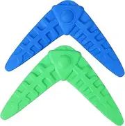 Pet Chew Toys 2 Pack Dog Flying Toys for Puppies Safe for Indoor Outdoor Games Random Color
