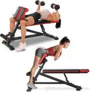3 in 1 Workout Bench, Roman Chair, Weight Bench and Sit up Bench for Hyper Back