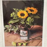 Paint By Numbers Kit DIY Daisy’s in Milk Container Painting on Canvas Frameless