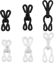 60 Sets Covered Hook and Eye Closure for Clothing Bra Coats Wraps Jackets