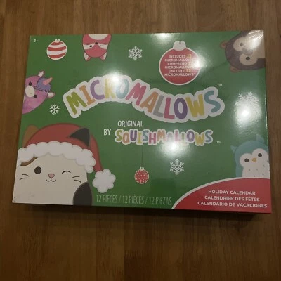 Squishmallows 2.5” Holiday Advent Micromallows Calendar - 24pc New Sealed