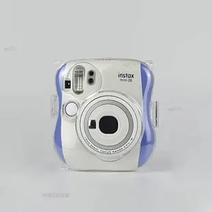 Fujifilm拍立得相機包 富士拍立得mini25/mini26相機殼保護套通用 水晶保護殼透明殼帶繩