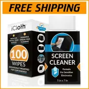 Individually Wrapped Screen Cleaning Wipes - Lint-Free & Safe for All Devices
