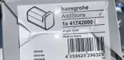 hansgrohe AddStoris Single Robe Hook Chrome Bathroom Modern Wall Mount 41742000
