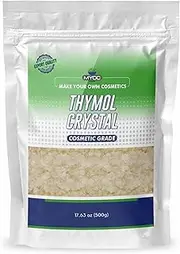 MYOC Thymol Crystals – Cosmetic Grade | Natural Crystalline Compound for Skincare & Personal Care Formulations | For Soaps, Balms, Cleansers & DIY Products | 500g / 17.65 Oz