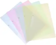 ROMISBABA 5Pcs Report Covers with Clip Rod Lightweight Transparent Document Folders for Resume Birth Certificate Storage for Students Office Use