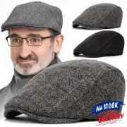 Men Newsboy Gatsby Cap Ivy Hat Cabbie Golf Driving Flat Duckbill Beret Beanie