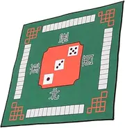 HONMEET Mahjong Tablecloth Felt Mahjong Poker Table Cover Card Games Table Cover Mat Tabletop Gaming Mat Rubber Green