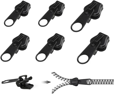 6Pcs Zipper Replacement, Fix Zip Puller, Set Fix Zip Puller, Zipper Fixer Detach