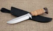 Knife Barracuda steel 95x18 handle birch bark
