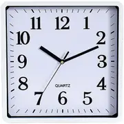 Carven Wall Clock Square 250mm White Frame